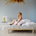 Двукамерна възглавница Silver Duo, Нов Бял Европейски Патешки пух, 60% пух, Висока 2